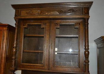 kredens neorenesansowy . 1900 . dąb