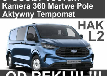 Ford Transit Custom 6-osob. Trend 150KM L2 Kamera 360 Martwe Pole HAK Od r…