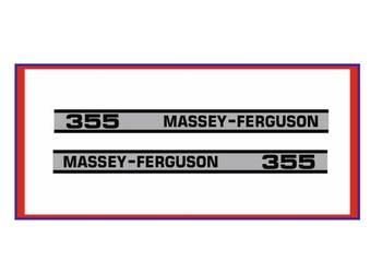 Naklejki Massey Ferguson 355 Ciągnik Traktor nalepki Komplet