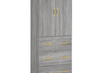 Witrynka szary dąb sonoma 695x34x180cm materiał drewnopochodny WM-3195833