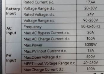 Solar hybrydowy falownik 24V AC 220V 4.2KW inwerter