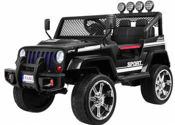 Pojazd Terenowy New Raptor Drifter 4x4 Czarny 12V 4x45W EVA Pilot LED