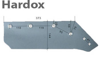 Lemiesz 14 cali 300ha! HARDOX 073002/P do pługa KVERNELAND