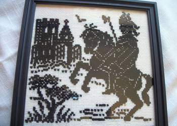 obraz wyszyty krzyżykami