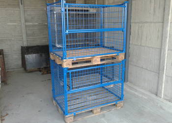 Nadstawki paletowe, jak gitterbox, stal, magazynowanie