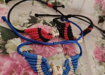Personalizowana bransoletka regulowana makrama