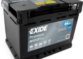 Akumulator Exide Premium 64Ah 640A EN PRAWY PLUS CHYLOŃSKA