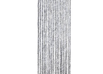 Zasłona przeciwko owadom srebrna 56x200 cm szenil WM-315138