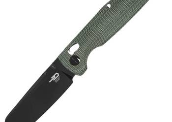 Nóż składany Bestech Slasher Green Micarta, Black Stonewashed D2 (BG56B-2)