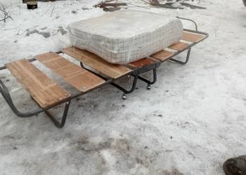 Łóżko turystyczne kempingowe składane Holenderka materac do busa