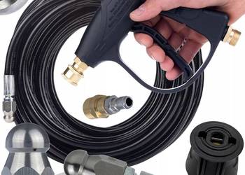 CanalJet Click Compact – Zestaw do czyszczenia kanalizacji | Wąż 20 m | Pi…