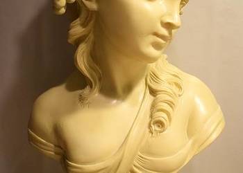 Popiersie damy, Louis Beatux z Paryża XVII w - replika ,wysokość 43 cm