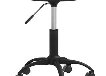 Stołek do masażu obity aksamitem czarny WM-3085735
