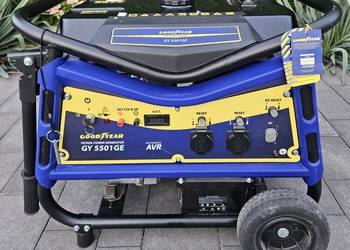 Agregat, generator prądotw. 5.5 KW Goodyear GY5501GE, AVR, Rozrusznik, NOWY