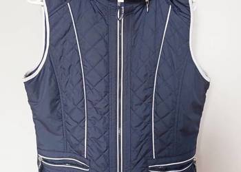 kamizelka damska Gerry Weber, ciepła, z odpinanym kapturem, granatowa