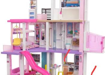 Dom marzeń barbie z basenem, zjeżdżalnią i windą, światła i dźwięk