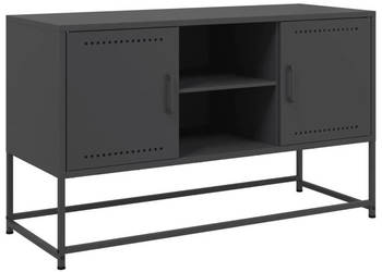 Szafka czarna 36x39x123 cm stal WM-846524