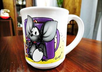 Kubek porcelanowy firmy Twiggl z myszką Niemcy Kolekcjonerski