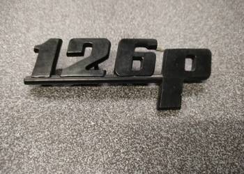 Napis emblemat 126p stan bardzo ładny Napis emblemat 126p stan bardzo ładny