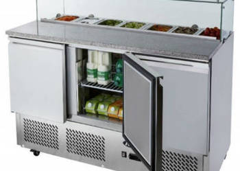 Profesjonalny Stół Chłodniczy 3-Drzwiowy 1365x700x850mm 380l Esl3864