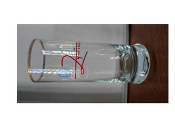 kolekcjonerska szklanka do piwa Żywiec Polish Beer złote obrzeże czerwone l