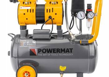 KOMPRESOR BEZOLEJOWY 24L SPRĘŻARKA 8 BAR 220l/min 230V SEPARATOR CICHY 59dB