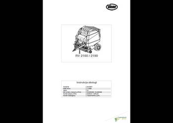 PRASA VICON RV 2160 RV 2190 instrukcja obsługi po Polsku