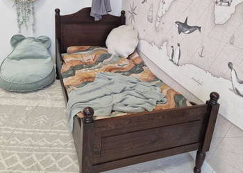 Łóżko drewniane stylowe boho OLL-MEBEL