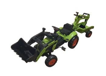 Falk Traktor Claas Arion 410 z przyczepą i łyżką zielony 2-5 lat