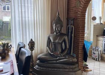 Ogromny 180 cm Budda z czystego brązu 140kg brąz