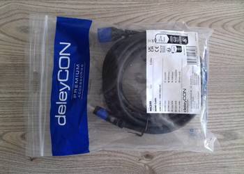 Kabel deleyCON MK240 HDMI 5m, kąt 90, HDMI2.0a, 1.4a 4K 3D eth, w woreczku,