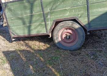 Przyczepka rolnicza 2 kołowa do przewozu zwierząt
