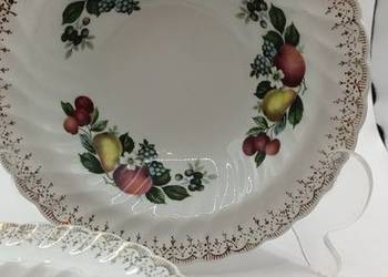 Talerze angielskie owocowy motyw
