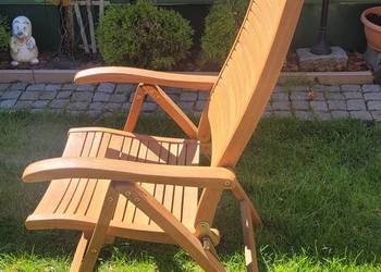 Krzesła ogrodowe 5-o pozycyjne drewniane