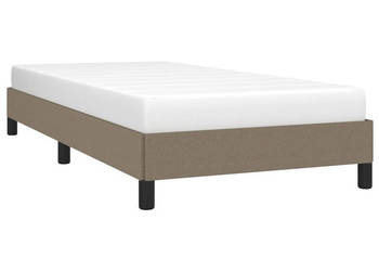Rama łóżka kolor taupe tapicerowana tkaniną 80 x 200 cm WM-346676