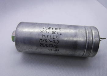 Kondensator 3uF 500V 50Hz MKSP-013 Miflex Nowe