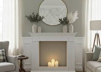 Portal kominkowy atrapa kominka drewno Konsola09C