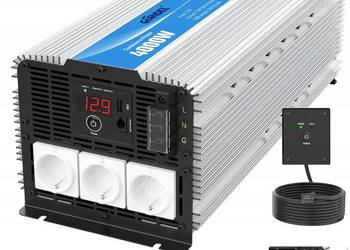 FALOWNIK SINUSOIDALNY PRZETWORNICA NAPIĘCIA GIANDEL 4000W KONWERTER DC 12V