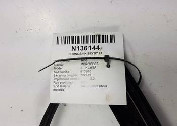 PODNOŚNIK SZYBY LT A2207300346 MERCEDES W220