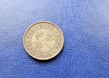 Stare monety 10 cent 1948 Hong Kong