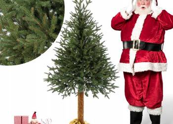 Choinka sztuczna Świerk Natura na PNIU 180 cm naturalny pień 100% PE