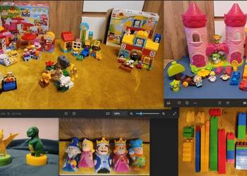 MegaBloks, LegoDuplo, LittlePeople, Lalki, kołyska, maskotki, książki, inne