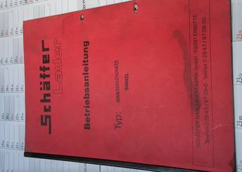 Instrukcja obsługi Schäffer Lader Typ 5058/5058Z/8085ZS