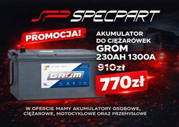 Akumulator Ciężarowy GROM 230Ah 1300A