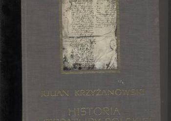 Historia literatury polskiej    Alegoryzm-preromantyzm Julian Krzyżanowski