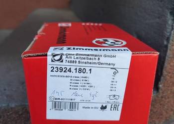 Klocki hamulcowe zimmermann 23924.180.1
