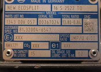 Skrzynia biegów Zf NMV 221 wuko 16s2522 TO