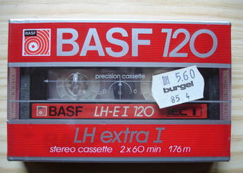 Kaseta magnetofonowa BASF 120LH (nowa)