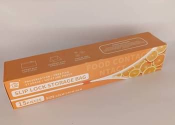 Woreczki strunowe z suwakiem do przechowywania żywności – zestaw 15 szt.