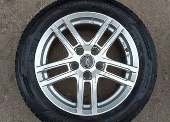 Felgi aluminiowe Ford 16" 5x108 + opony letnie Dunlop 205/55 R16